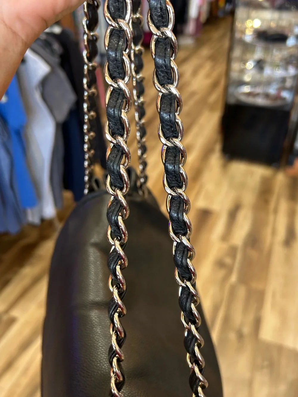 CHANEL Flap Large Chain Shoulder Crossbody Bag